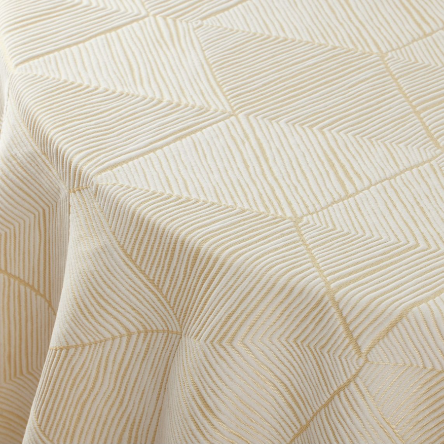 Lugano Gold and Ivory Reversible Print