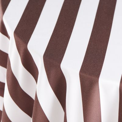 Canopy Stripe Brown & White 2" Print