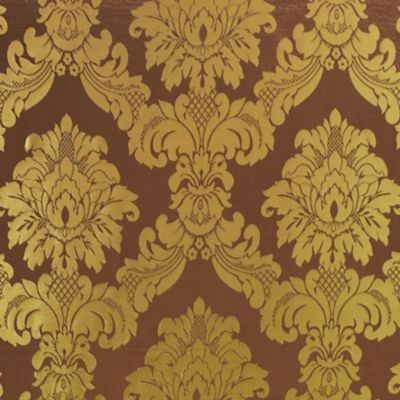 Pacifica Brown & Green Damask swatch