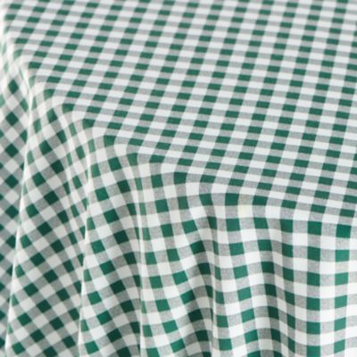 Green and White Check Print