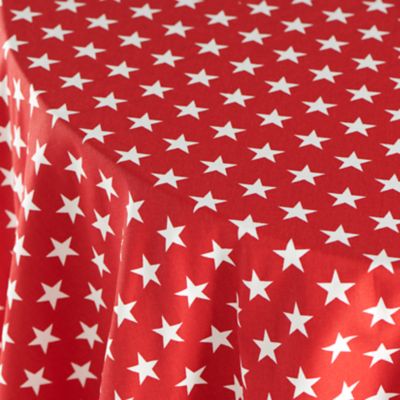 Red Field with White Stars Print