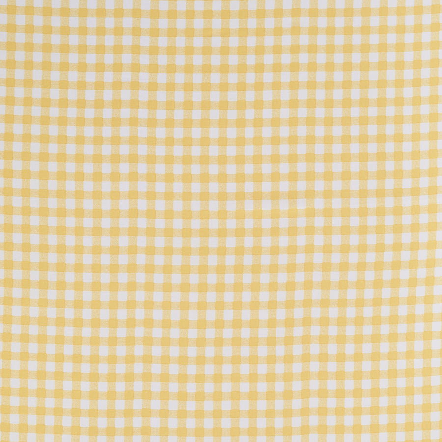 Yellow and White Check Print